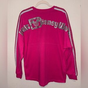 Disney- Spirit Jersey Imagination Pink glitter “Walt Disney World”